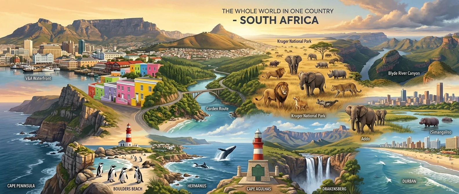 جاهای دیدنی آفریقای جنوبی
